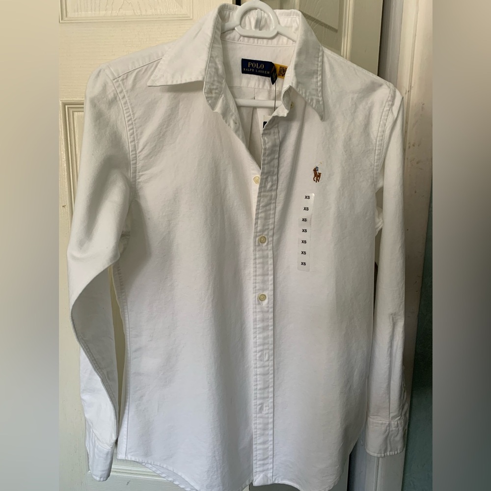 Polo by Ralph Lauren White Casual Button Down Shirt